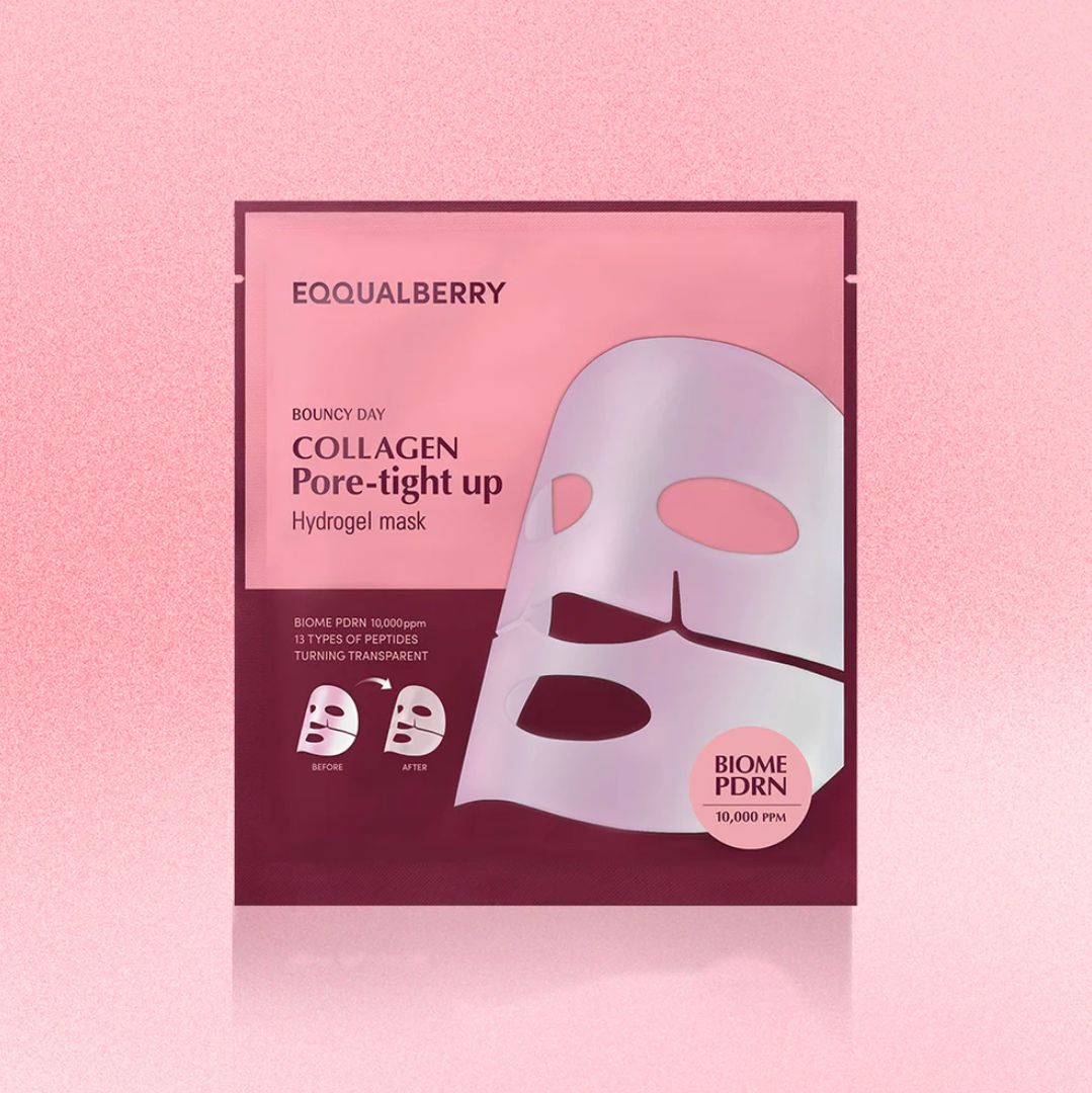 EQQUALBERRY - Collagen Pore-tight up Hydrogel Mask Set