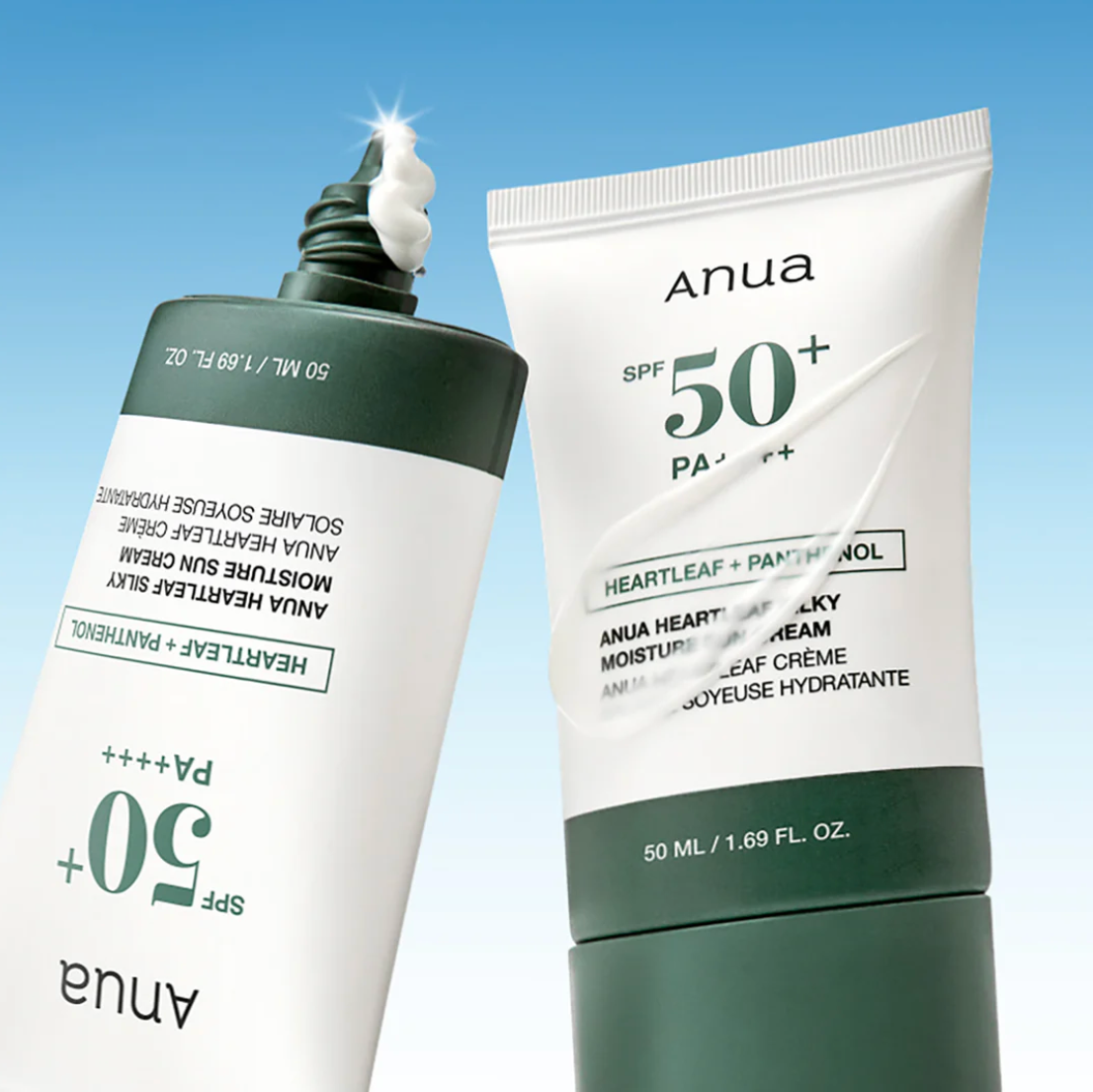 Heartleaf Silky Moisture Sun Cream - Anua